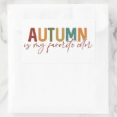 Sticker Rectangulaire L'automne est ma couleur préférée (Sac)