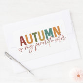 Sticker Rectangulaire L'automne est ma couleur préférée (Enveloppe)