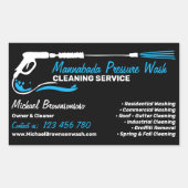 Sticker Rectangulaire Lavage de pression (Devant)