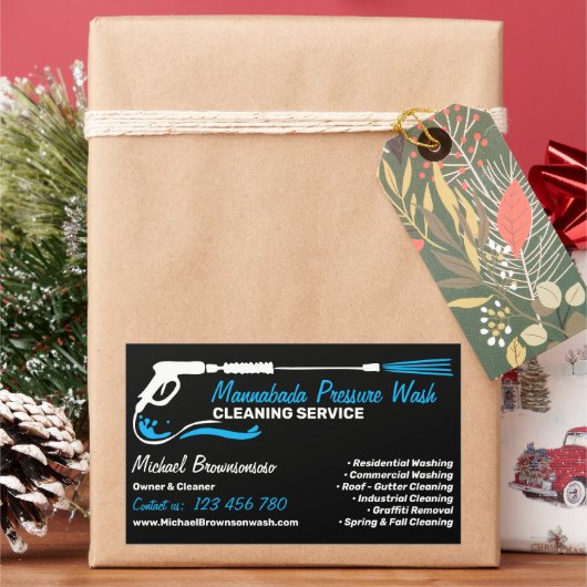 Sticker Rectangulaire Lavage de pression (vacances)