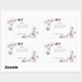 Sticker Rectangulaire Lavande de fleurs violettes (Feuille)