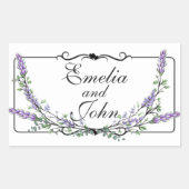 Sticker Rectangulaire Lavande et Eucalyptus (Devant)