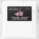 Sticker Rectangulaire Lave-linge de Parties scintillant rose noir (Sac)