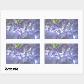 Sticker Rectangulaire Lavender Hydrangeas (Feuille)
