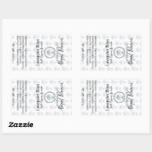 Sticker Rectangulaire Lavender Soap | Artisan Handmade | Homemade Label (Feuille)