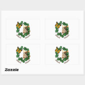 Sticker Rectangulaire L'avènement du printemps : (Feuille)