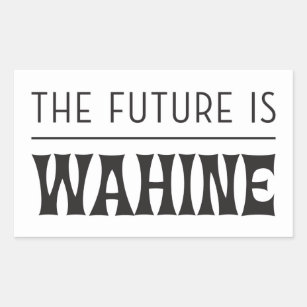 Sticker Rectangulaire L'avenir est femelle/Wahine