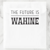 Sticker Rectangulaire L'avenir est féminin / Wahine (Sac)