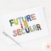 STICKER RECTANGULAIRE L'AVENIR EST LAÏQUE (Enveloppe)