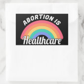 Sticker Rectangulaire L'avortement est un service de santé I (Sac)