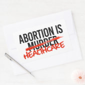 Sticker Rectangulaire L'avortement est une médecine (Enveloppe)