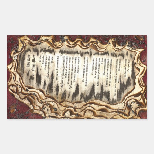 Sticker Rectangulaire L'Dernier Endroit Calme (Devant)