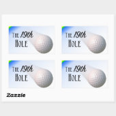 Sticker Rectangulaire Le 19ème trou (Feuille)