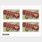 Sticker Rectangulaire Le 4 juillet, partez avec moi (Feuille)