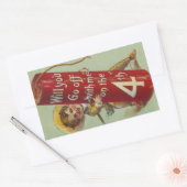 Sticker Rectangulaire Le 4 juillet, partez avec moi (Enveloppe)