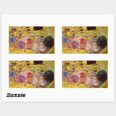 Sticker Rectangulaire Le baiser de Gustav Klimt (Feuille)
