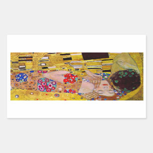 Sticker Rectangulaire Le baiser de Gustav Klimt