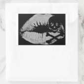 Sticker Rectangulaire Le baiser d'un pirate (Sac)