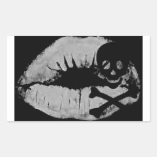 Sticker Rectangulaire Le baiser d'un pirate