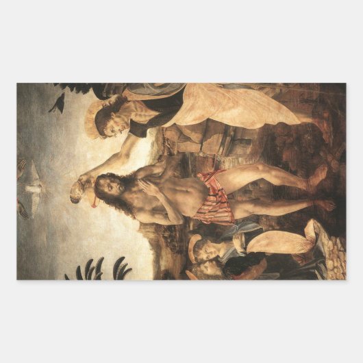 Sticker Rectangulaire 'Le baptême du Christ' (Devant)