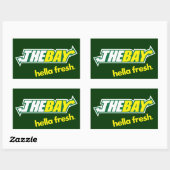 Sticker Rectangulaire Le Bay Way (Feuille)