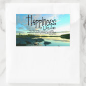 Sticker Rectangulaire "Le bonheur c'est comme de la confiture" (Sac)