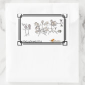 Sticker Rectangulaire Le Brawl Palin, par Jeanne Devon (Sac)