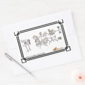 Sticker Rectangulaire Le Brawl Palin, par Jeanne Devon (Enveloppe)