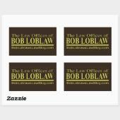 Sticker Rectangulaire Le Cabinet de BOB LOBLAW (Feuille)