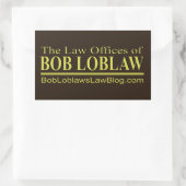 Sticker Rectangulaire Le Cabinet de BOB LOBLAW (Sac)