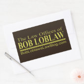 Sticker Rectangulaire Le Cabinet de BOB LOBLAW (Enveloppe)