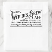 Sticker Rectangulaire Le café Brew de Salem Witch (Sac)