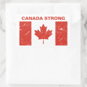 Sticker Rectangulaire Le Canada fort (Sac)