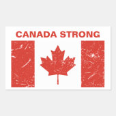 Sticker Rectangulaire Le Canada fort (Devant)