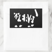 Sticker Rectangulaire Le chat de Schrödinger (Sac)