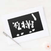 Sticker Rectangulaire Le chat de Schrödinger (Enveloppe)