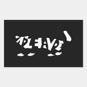 Sticker Rectangulaire Le chat de Schrödinger