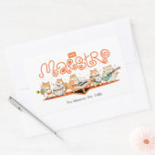 Sticker Rectangulaire Le Chat Maestro (Enveloppe)