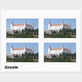Sticker Rectangulaire le château de bratislava (Feuille)