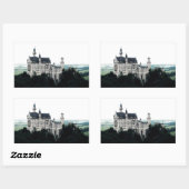 Sticker Rectangulaire Le château de Neuschwanstein (Feuille)