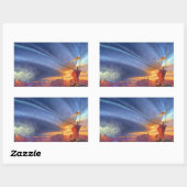 Sticker Rectangulaire Le chemin de la couverture King (Feuille)