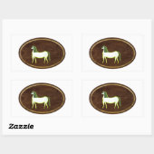 Sticker Rectangulaire Le Cheval 2009 (Feuille)