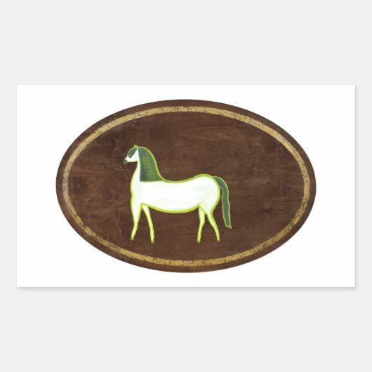 Sticker Rectangulaire Le Cheval 2009 (Devant)