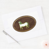 Sticker Rectangulaire Le Cheval 2009 (Enveloppe)
