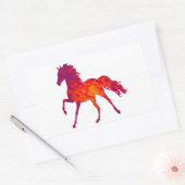 STICKER RECTANGULAIRE LE CHEVAL GALACTIQUE (Enveloppe)
