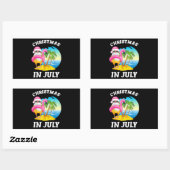 Sticker Rectangulaire Le Christ dans la piscine de Summer (Feuille)