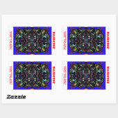 Sticker Rectangulaire le commerce (Feuille)