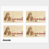 Sticker Rectangulaire Le comte historique Dracula (Feuille)