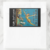 Sticker Rectangulaire Le concours de la ville d'Atlantique (Sac)