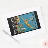 Sticker Rectangulaire Le concours de la ville d'Atlantique (Enveloppe)
